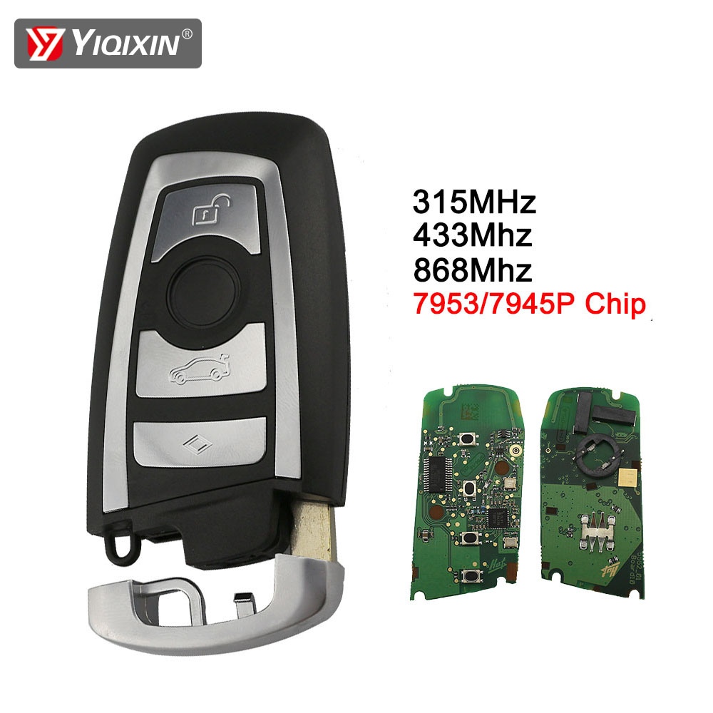 YIQIXIN リモート車のキー BMW CAS4 F 3 5 7 シリーズ E90 E92 E93 E60 X5 F10 F20 F30 F40 新 5 7 シリーズ 315/434/868Mhz pcf7945