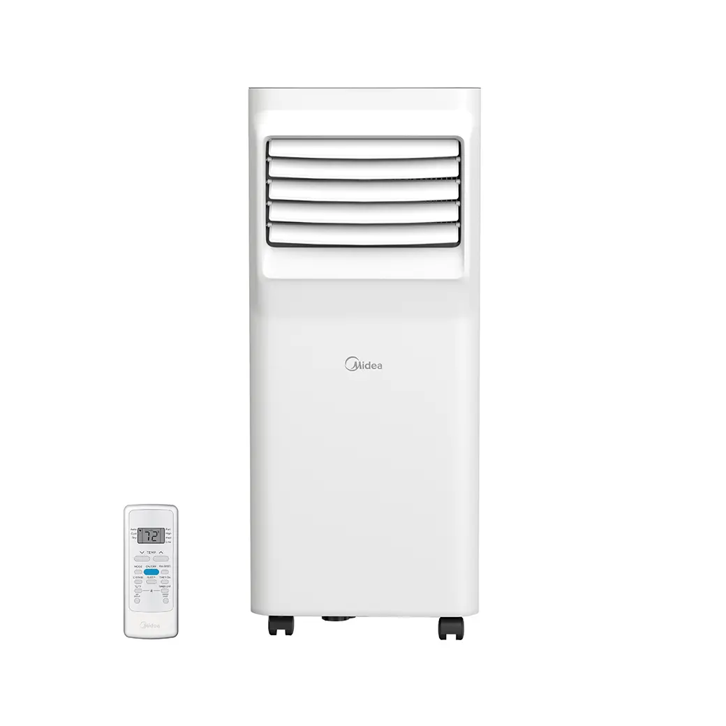 美的 3-in-1 ポータブル AC ユニット 改装済みエアコン ウィーラー クールファン 除湿機 軽量 移動式エアコン 取り付け簡単なハードウェア付き