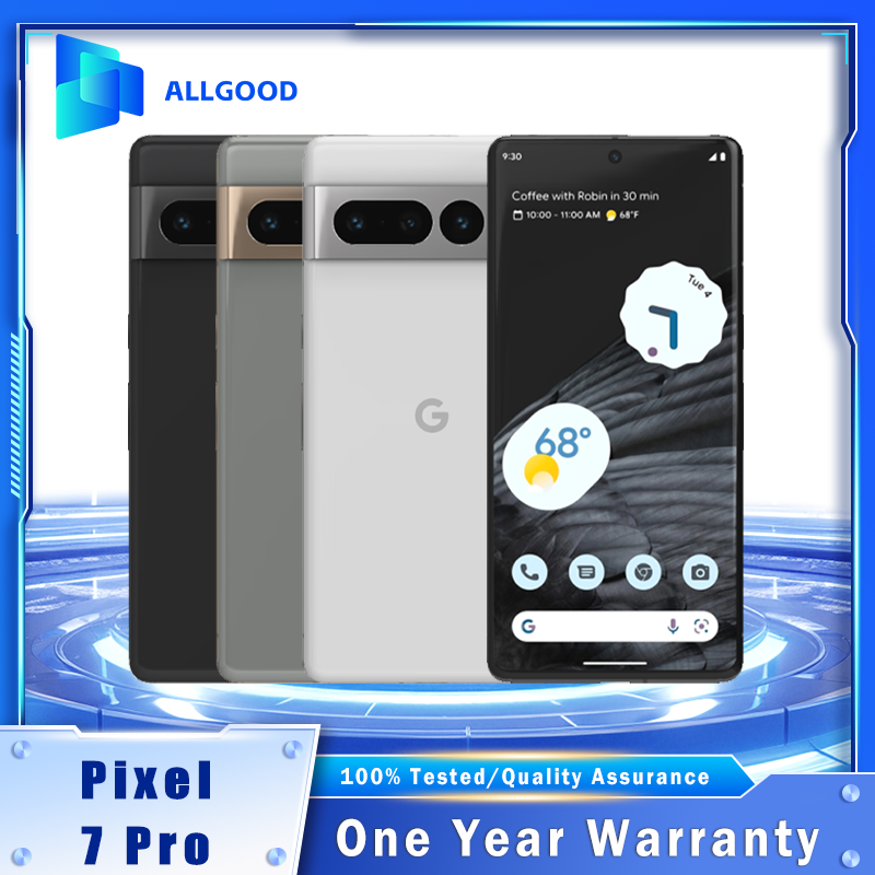 オリジナル Pixel 7 Pro ロック解除済み米国バージョン - 50MP カメラ、マクロ フォーカス、写真ぼかし解除、Tensor G2、12G 128G、5G LTE Android フォン