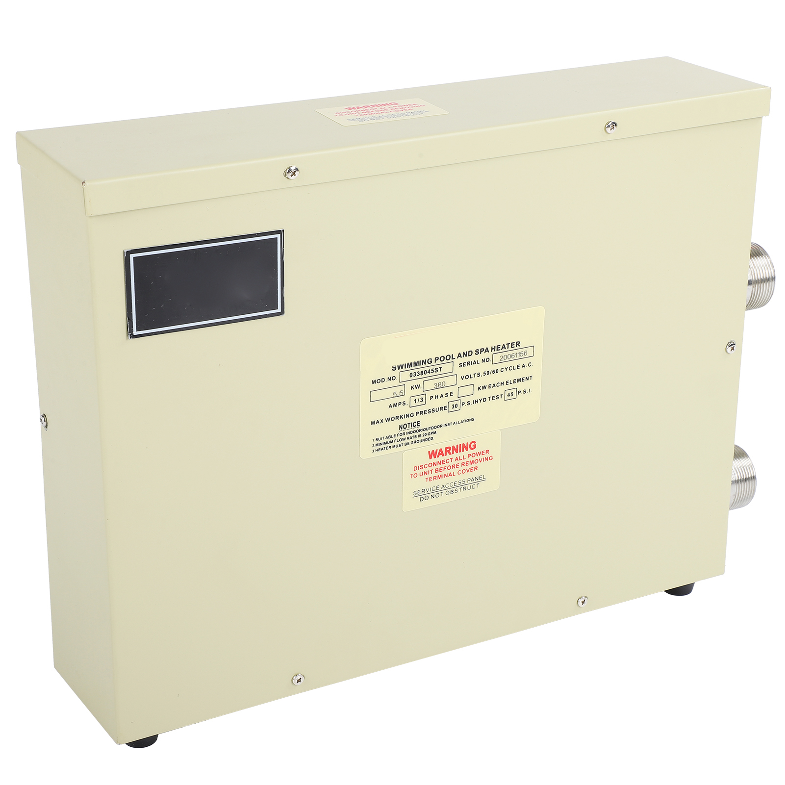 220V 電気温水器 5.5KW サーモスタット加熱機スイミングプール SPA 温水浴槽用