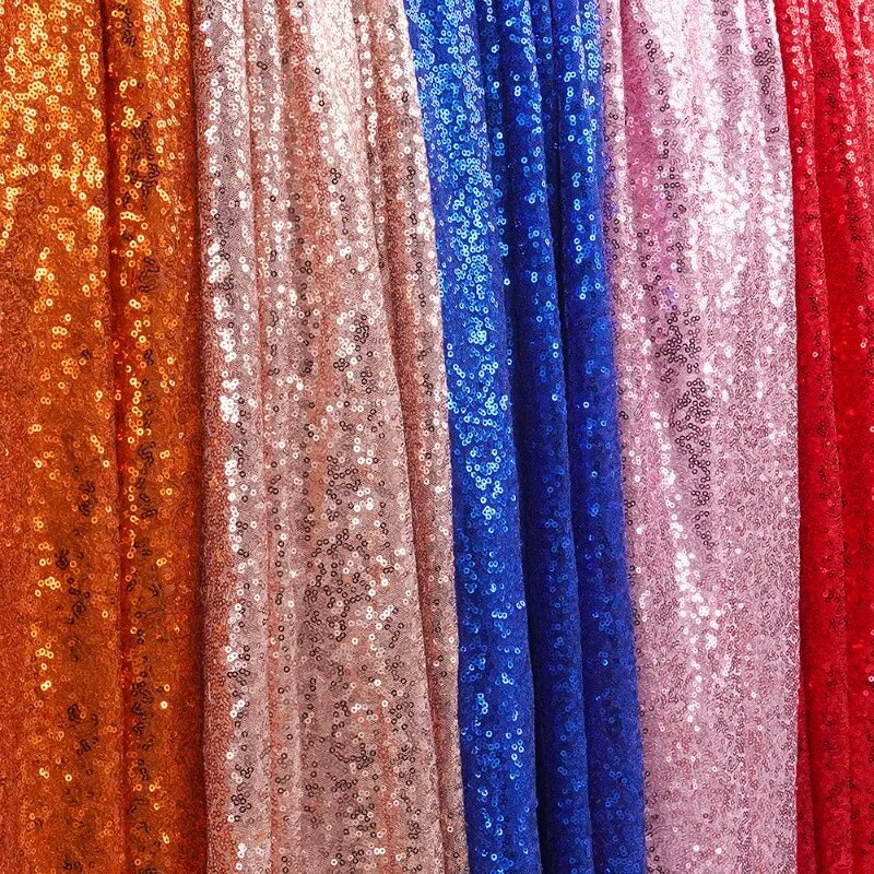 暗号化された 3 ミリメートルスパンコール生地点滅チップ刺繍メッシュ結婚式のテーブルクロスの装飾ドレス服結婚式誕生日家の装飾