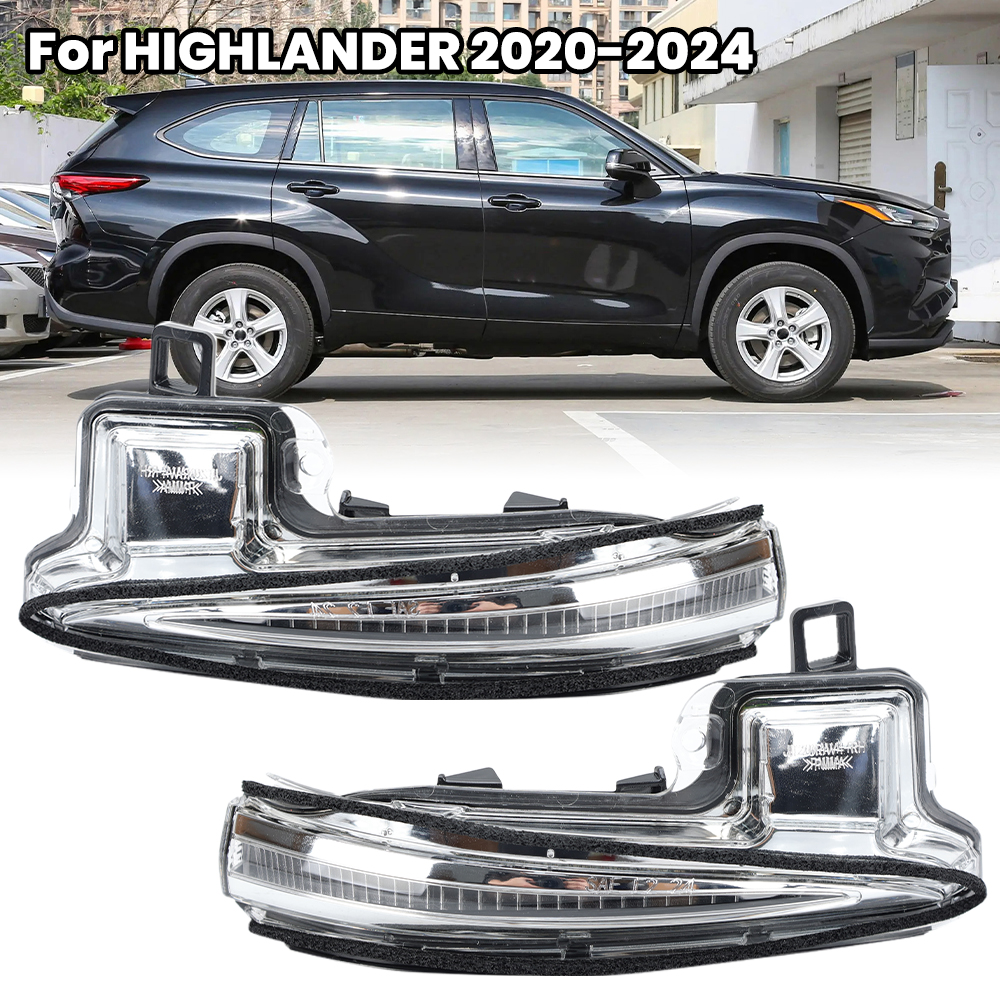 バックミラーターンシグナルライトトヨタ RAV4 ハイランダーセナ 2020-2024 トヨタタコマアルファード 2016-2024 LED アクセサリー