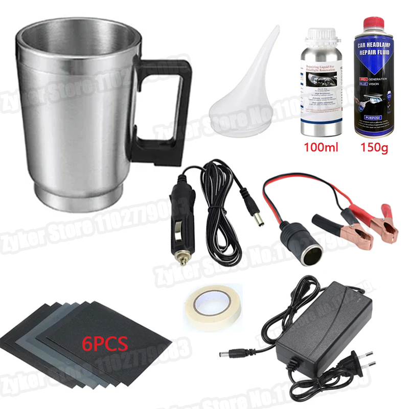 Car Headlight Polish Restoration Kit Automotive Headlight Care Tool Headlight Restoration Set Car Headlight Restoration Liquid