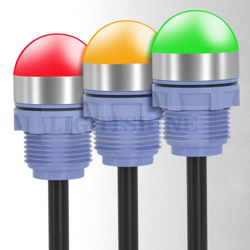 LED トリコロールランプ Led 信号インジケータ定常オン工作機械インジケータライト防水 24v 穴サイズ 22 ミリメートル