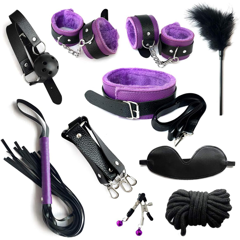 BDSM 大人の大人のおもちゃキットセット女性用ボンデージマスクセットフェザー手錠足首カフ拘束カップル性的ゲーム用