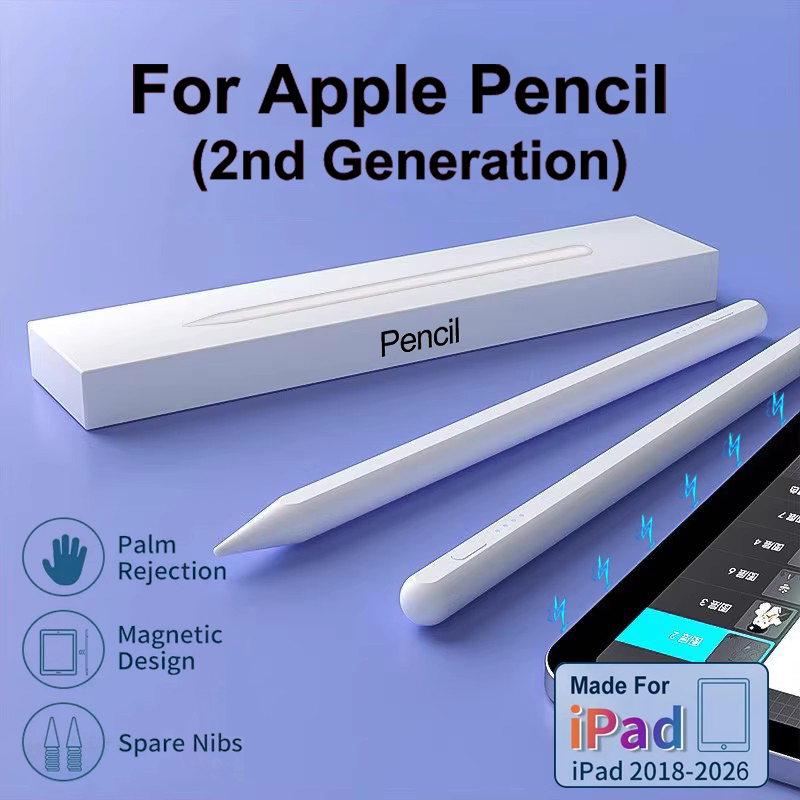 オリジナルスタイラスペン Apple ペンシル第 2 世代 iPad の鉛筆 iPad Pro 空気 11 M3 a16 5 9 12.9 ミニ 2018-2026 アクセサリー