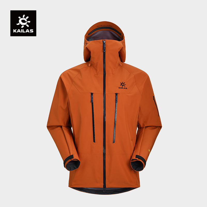 KAILAS Mont Q60 GTX PRO 100D 3L 暴風雨防水フード付きアウトドアプロ登山ハードシェルジャケット KG2441146