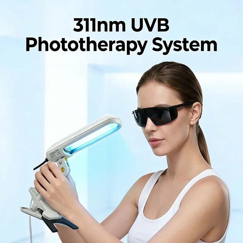 皮膚治療用狭帯域 311nm UVB ランプ光線療法器具 - 白斑乾癬治療紫外線