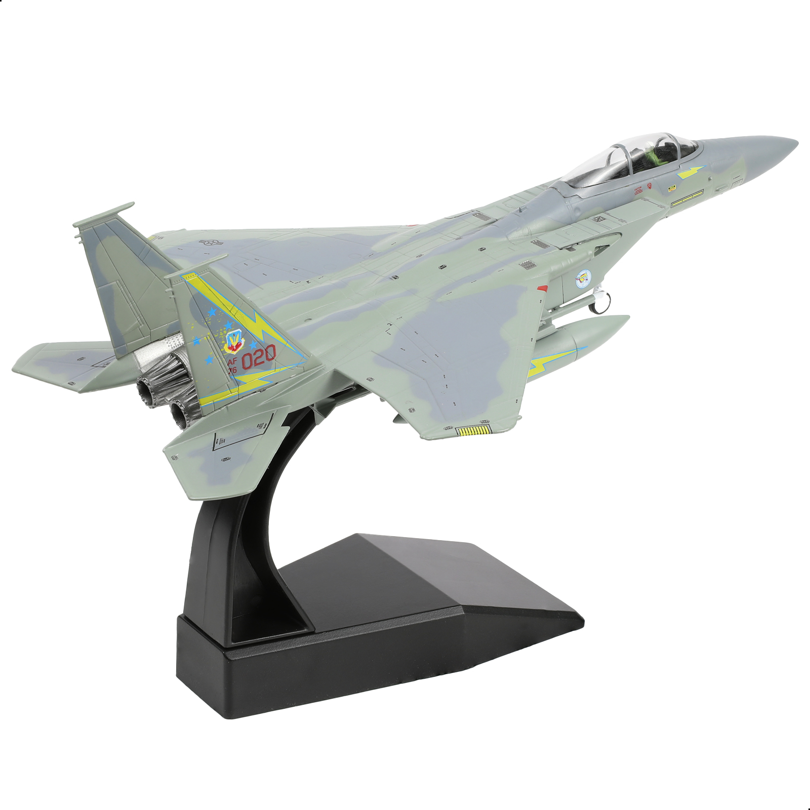 NUOTIE F-15A イーグル戦闘機ダイキャストメタル航空機モデル スタンド付き 大人の軍事愛好家のコレクションディスプレイやギフト用