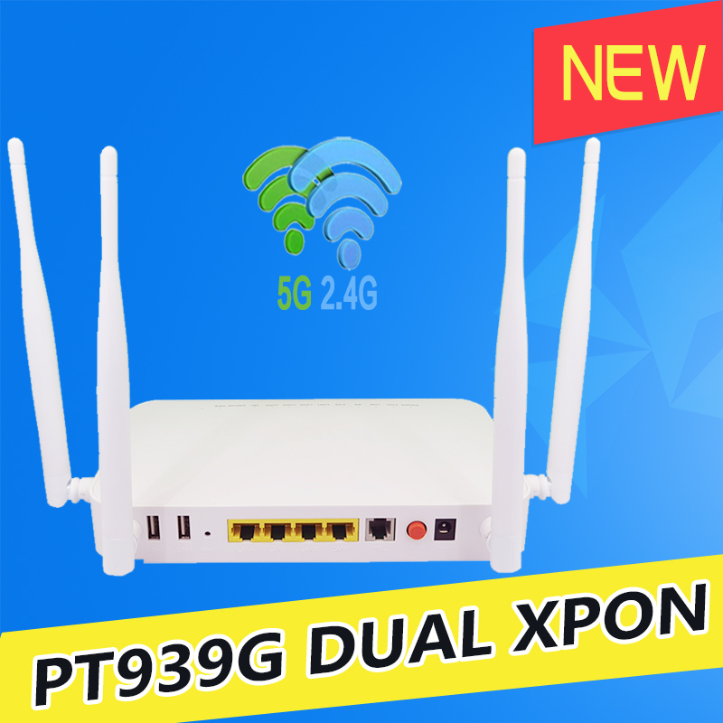 100% オリジナルの新しい XPON ONU GE 2USB TEL HGU WIFI 2.4G