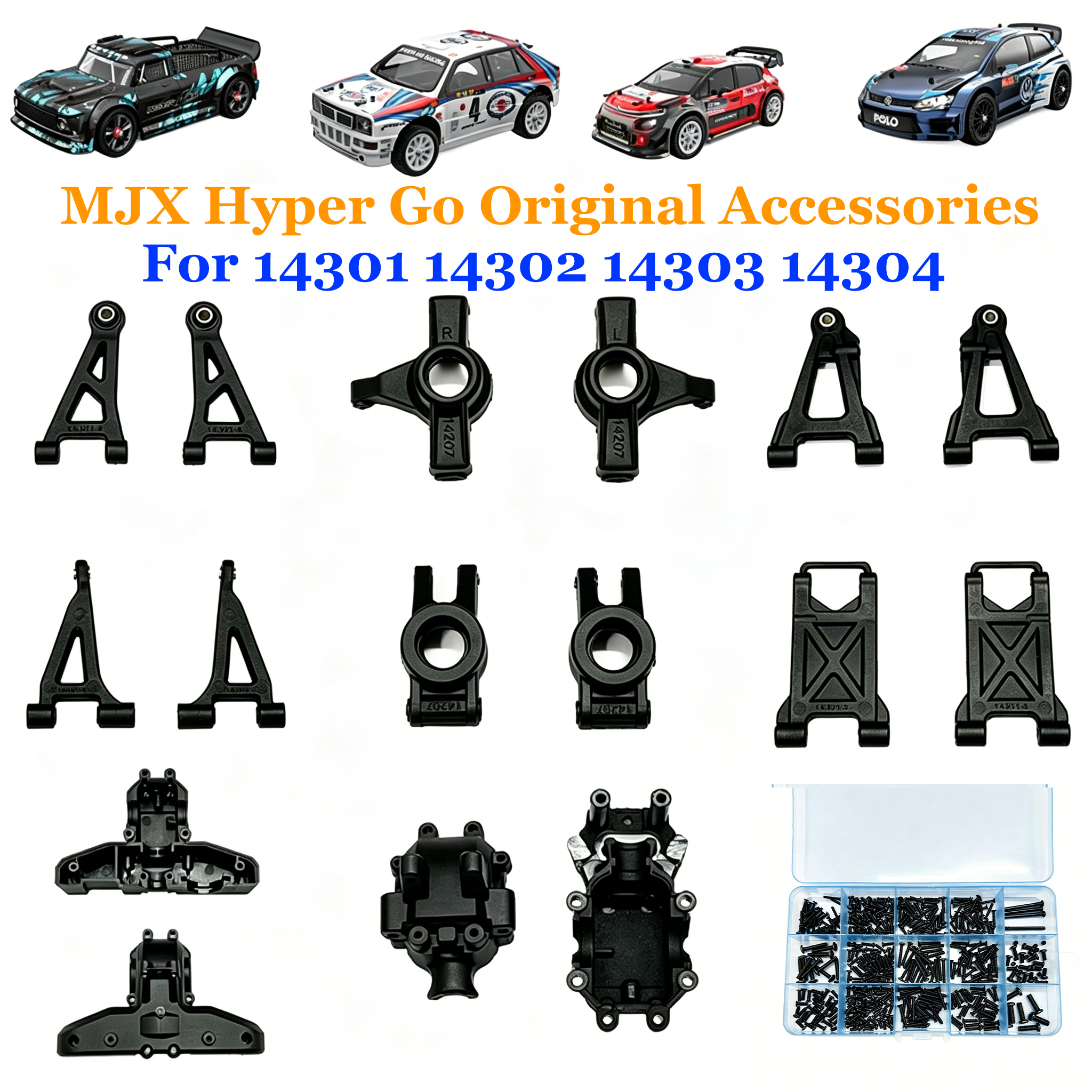 MJX ハイパーゴーオリジナルアクセサリースイングアーム、ボックス、ベアリング、ネジメンテナンススペアパーツ 14301 14302 14303 14304