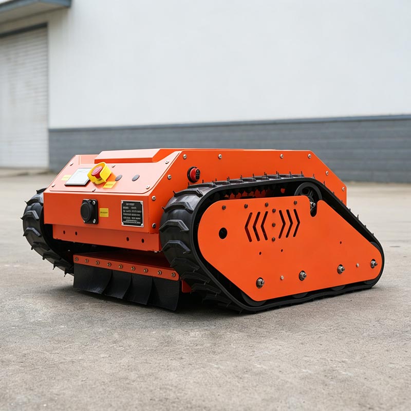 ホット販売全地形追跡芝刈り機クローラーリモートコントロール草カッターヘビーデューティ牧草地ヒルサイド芝刈り装置