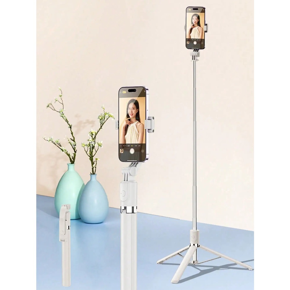 1700 ミリメートルワイヤレス自撮り棒三脚拡張可能な折りたたみポータブル一脚スマートフォン用安定した撮影電話スタンド