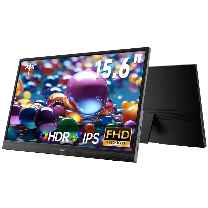 KTC 15.6 インチ FHD HDMI ポータブル トラベル モニター 内蔵スピーカー付き スイッチ PS5 コンピューター パッド用
