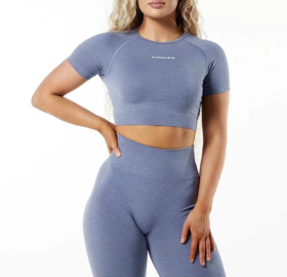 女性スポーツウェア クイックドライ Amplify ヨガ フィットネス ジム セット