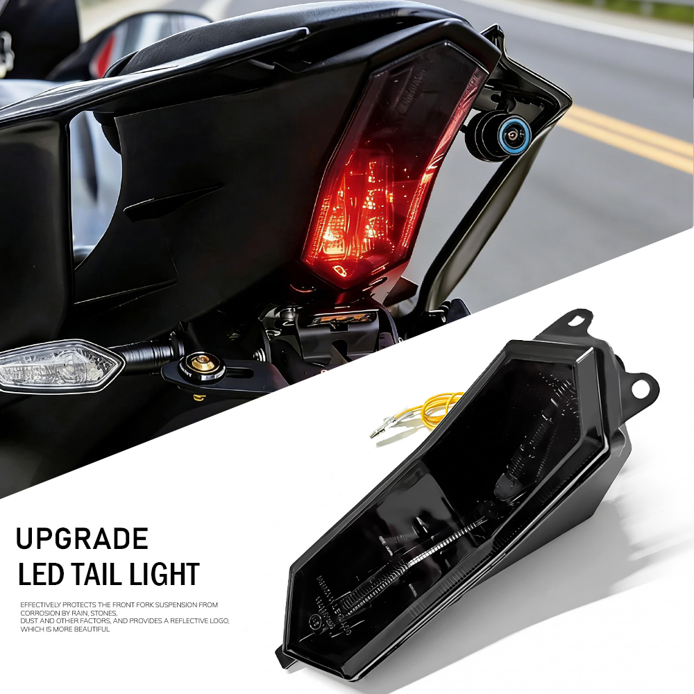 リアテールライト LED ブレーキランプヤマハ YZF R1 R6 YZF-R7 R1S E11-マークオートバイテールライト停止リア照明キット