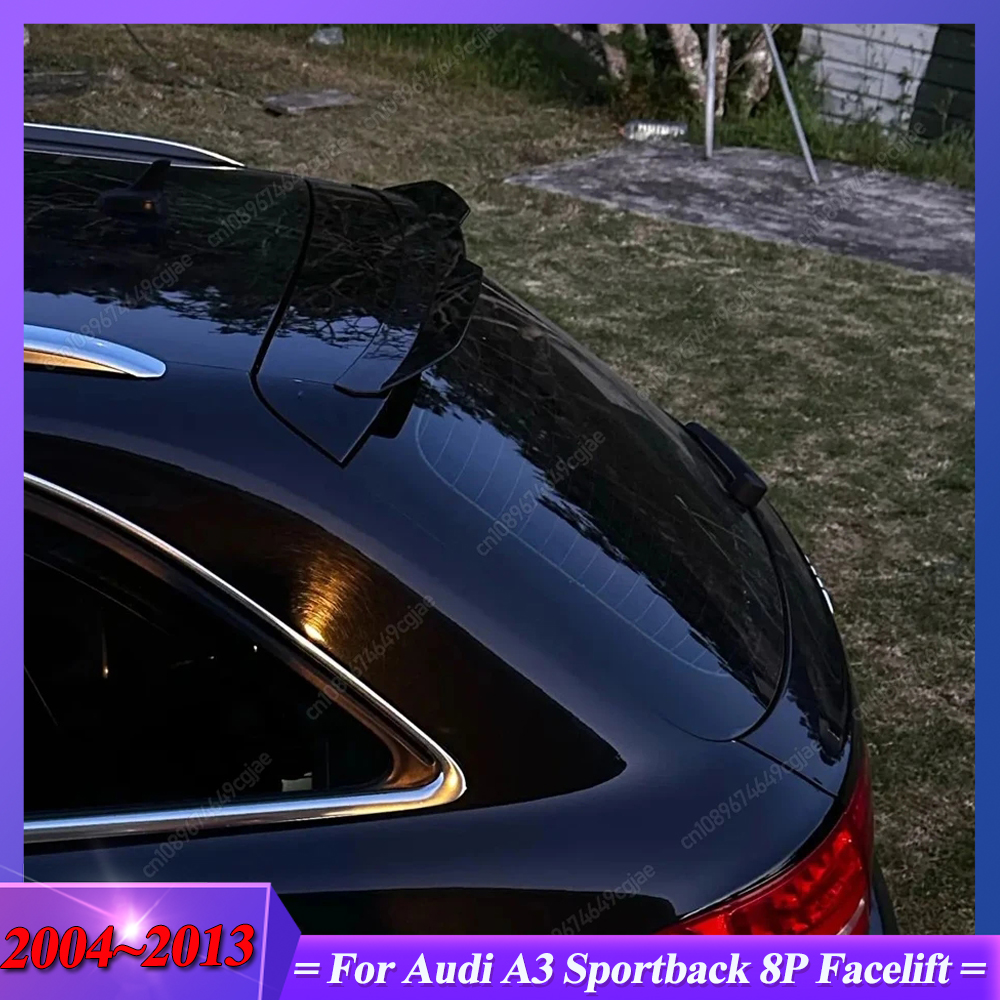 アウディ A3 8P 2004 2005 2006 2007 2008 2009 2010 2011 2012 2013 スポーツバックリアルーフリップスポイラー車の尾翼の装飾チューニング