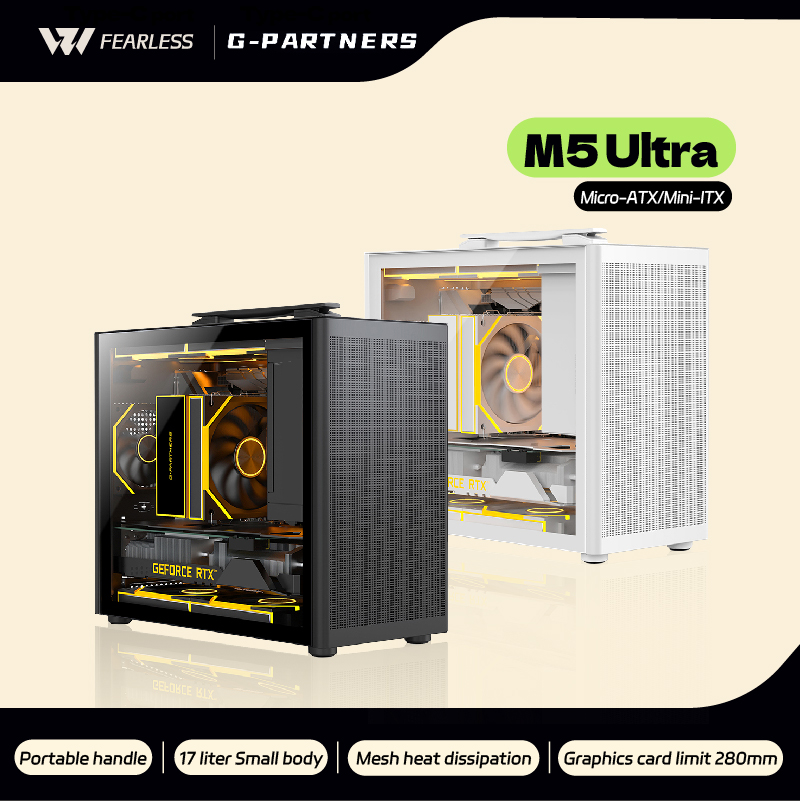 質問 M5 PC ケース M-ATX ポータブル コンピュータ ケース ITX マザーボード ATX/SFX 電源サポート U3 デスクトップ MINI 小型シャーシ