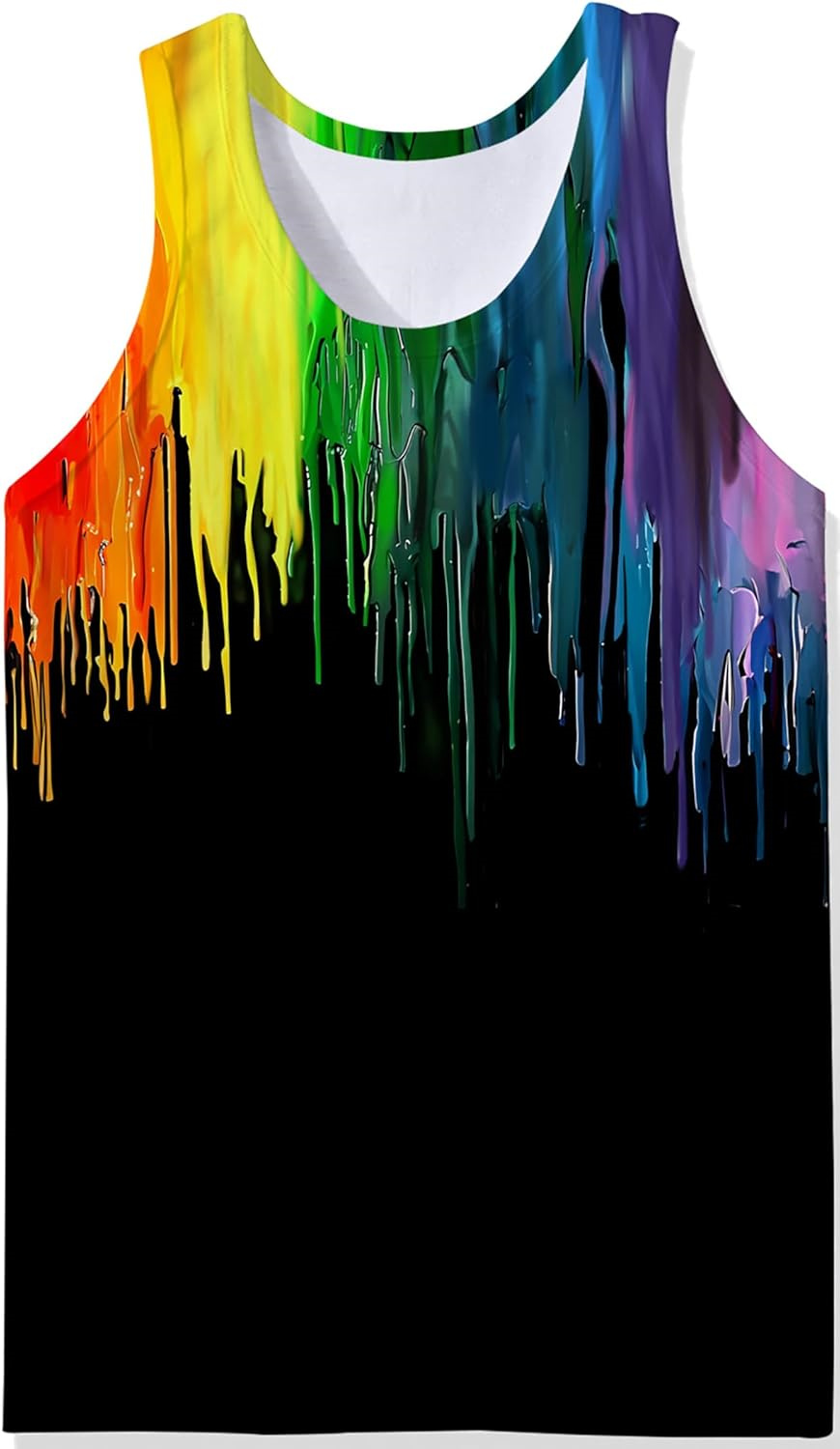 2025 メンズ 3D プリント偽腹筋タンクトップおかしい筋肉パターン Tシャツ速乾性ノースリーブジム夏のビーチシャツ男性服