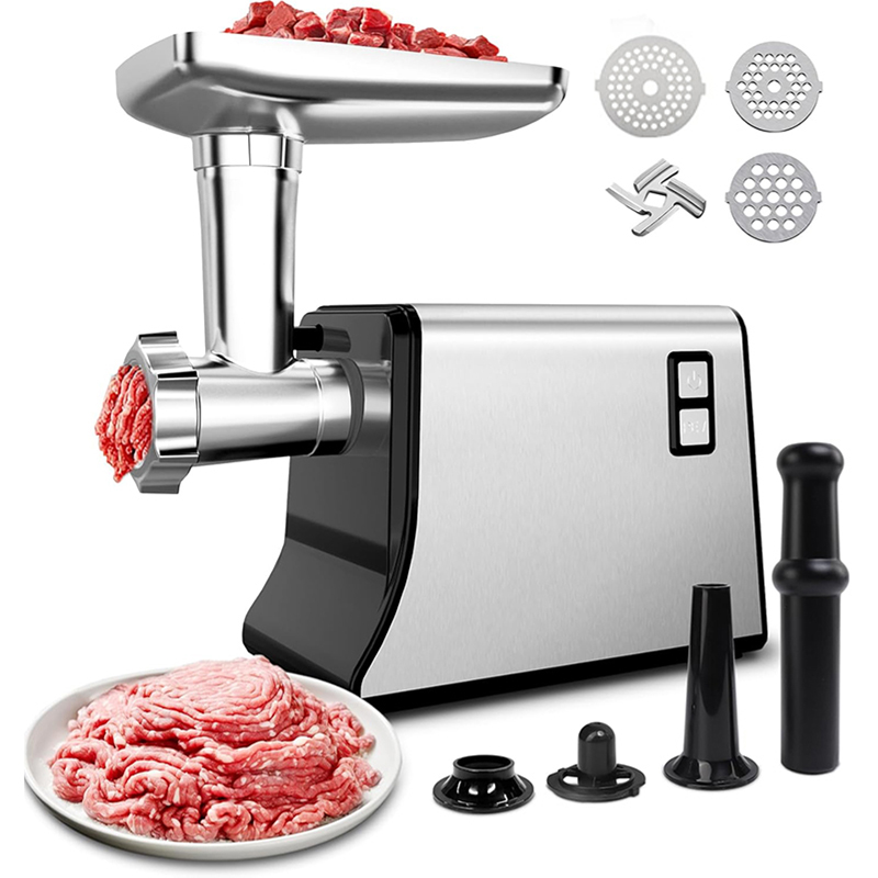 LMETJMA 電気肉グラインダー ソーセージ詰め物メーカー ヘビーデューティ肉ミンサー ステンレス鋼切断刃 Kubbe キット JT365