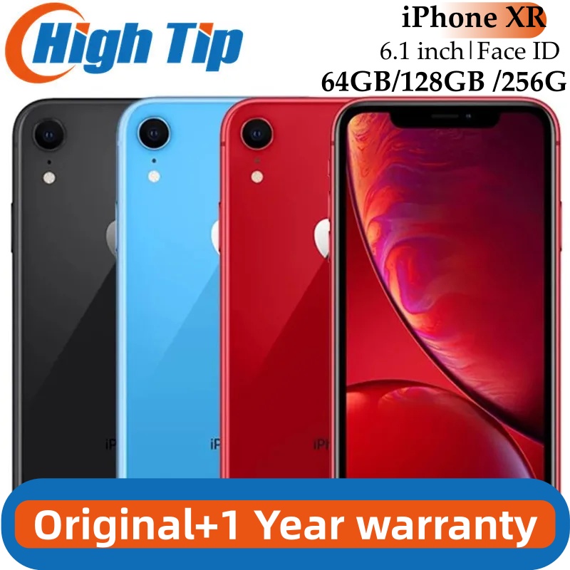 Apple iPhone XR xr ロック解除 RAM 3 ギガバイト ROM 64 ギガバイト/128 ギガバイト/256 グラム携帯電話 4 グラム LTE 6.1 ヘキサコア 12MP 指紋使用スマートフォン