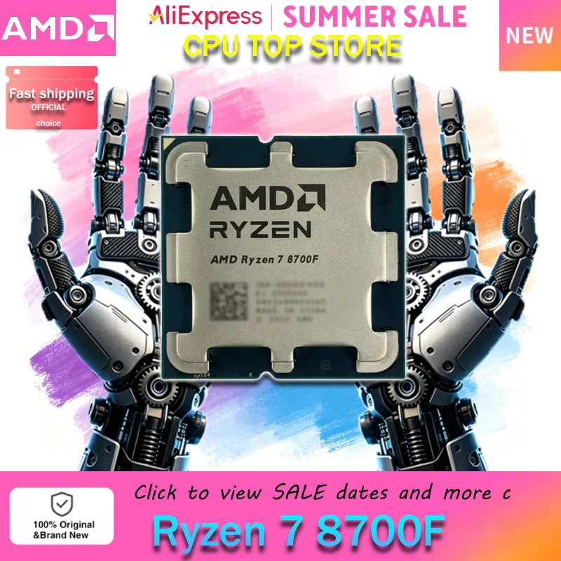 新しい！ Amd Ryzen 7 8700F 8 コア 16 スレッド 4.1Ghz Cpu プロセッサ ソケット Am5