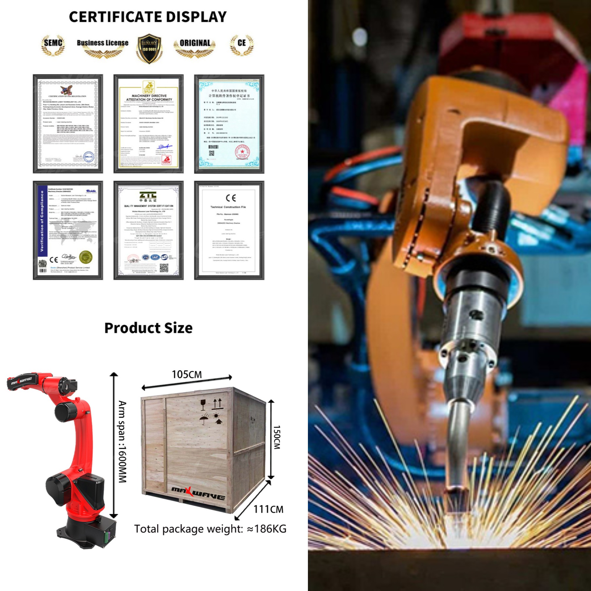 CE 認定 BRTIRUS0707A 6 軸高精度 PLC 産業用ロボットアーム 7 キロペイロード溶接スプレー研磨モーターコア