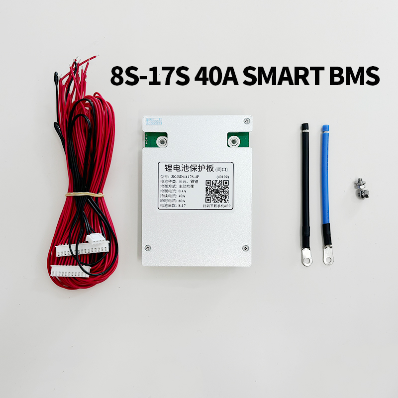JK-BD4A17S4P 8S-17S 40A スマート BMS 内蔵 Bluetooth サポート APP アクティブバランシング
