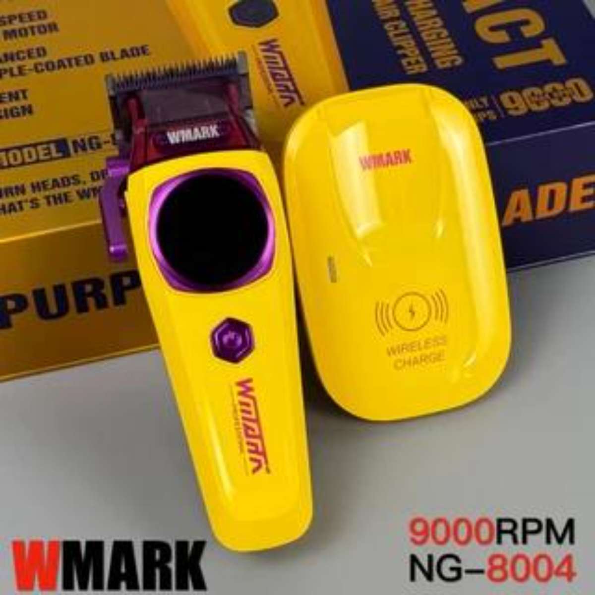 WMARK バリカンプロのヘアトリマー電動ヘアカット機調節可能な理髪コードレスバリカン男性用 NG-8004
