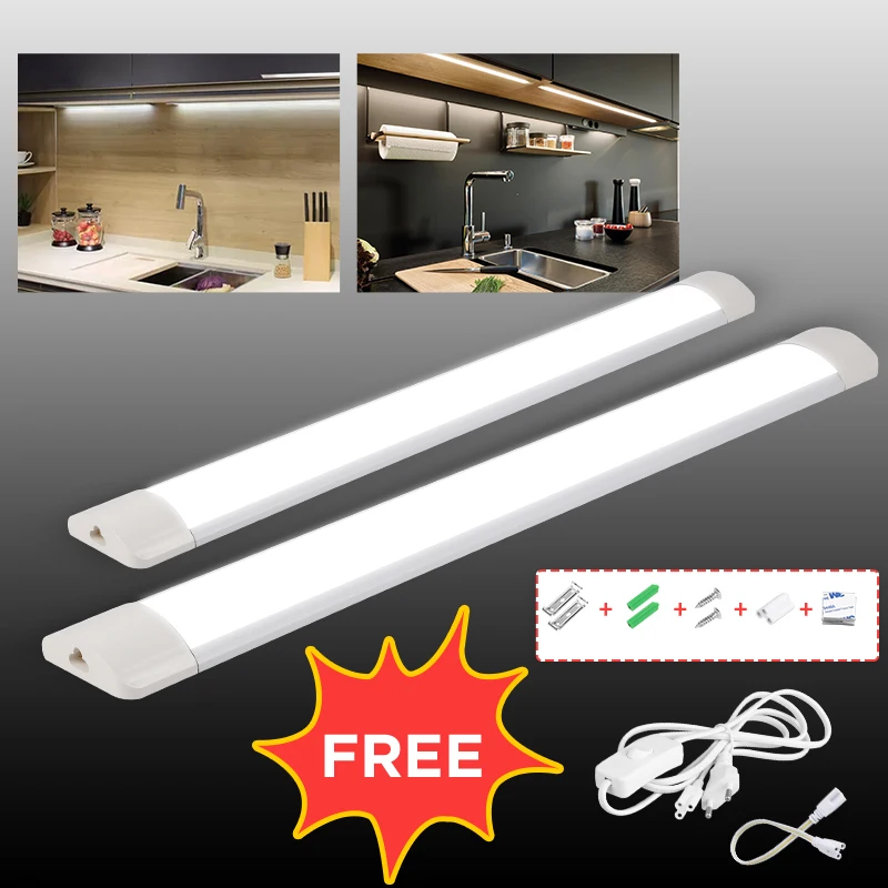 Led バーライトプロファイル 10 ワット 20 ワット Led ストリップ T5 チューブキッチン屋内照明 30 センチメートル 50 センチメートル壁ランプライトキッチンキャビネット AC85-265V