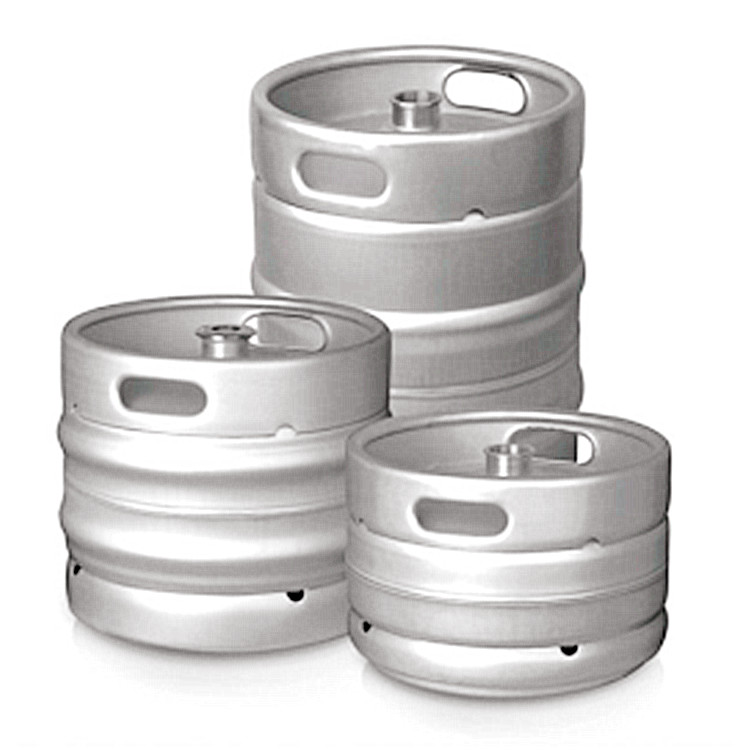 製造工場向けの新しい 1000L 500L 300L 400L 700L 機械容量を備えた 20L 30L 50L サイズのユーロ規格ビール樽