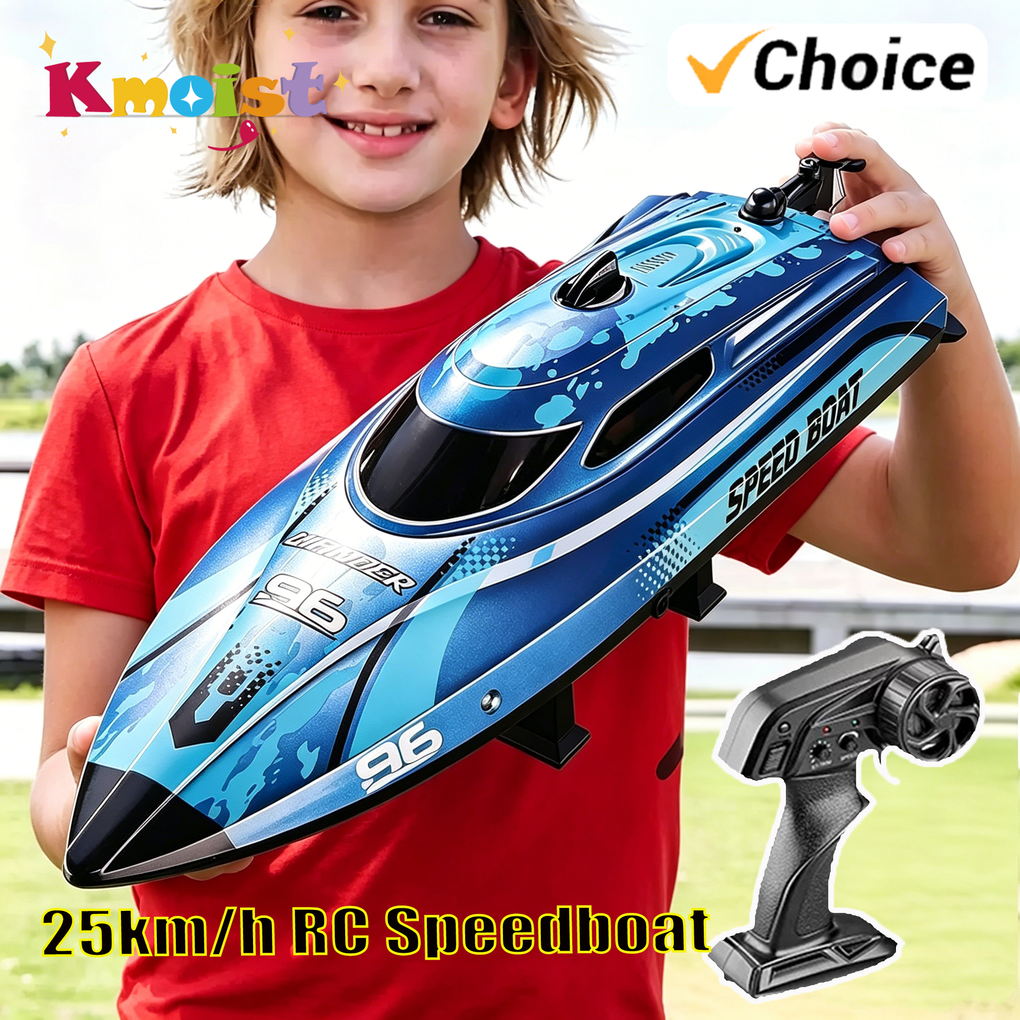 高速レーシング RC スピードボート子供のおもちゃ 25 キロ/h 防水リモコン電動イルミネーションボートのおもちゃ男の子子供ギフト