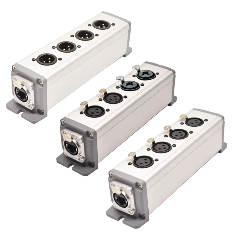 4 チャンネル 3 ピン ネットワーク XLR ケーブル ステージ サウンド 照明およびレコーディング スタジオ オスとメスから RJ45 イーサコン信号エクステンダー用