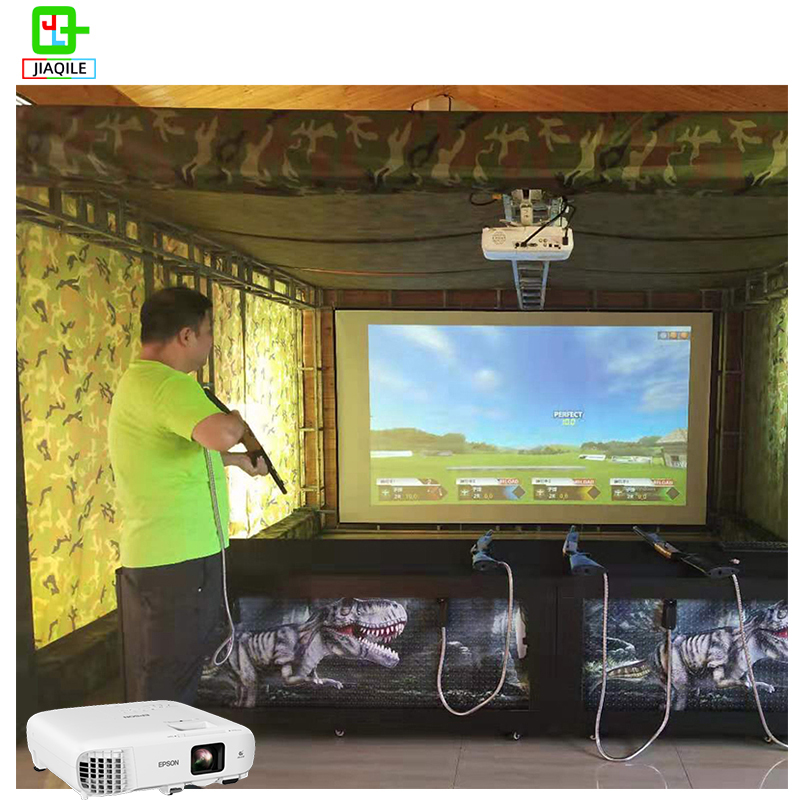 AR Interactive Shooting Wall Projection Game CAVE System Virtual Shooting Simulator VR AR Theme Park Solution for Playground