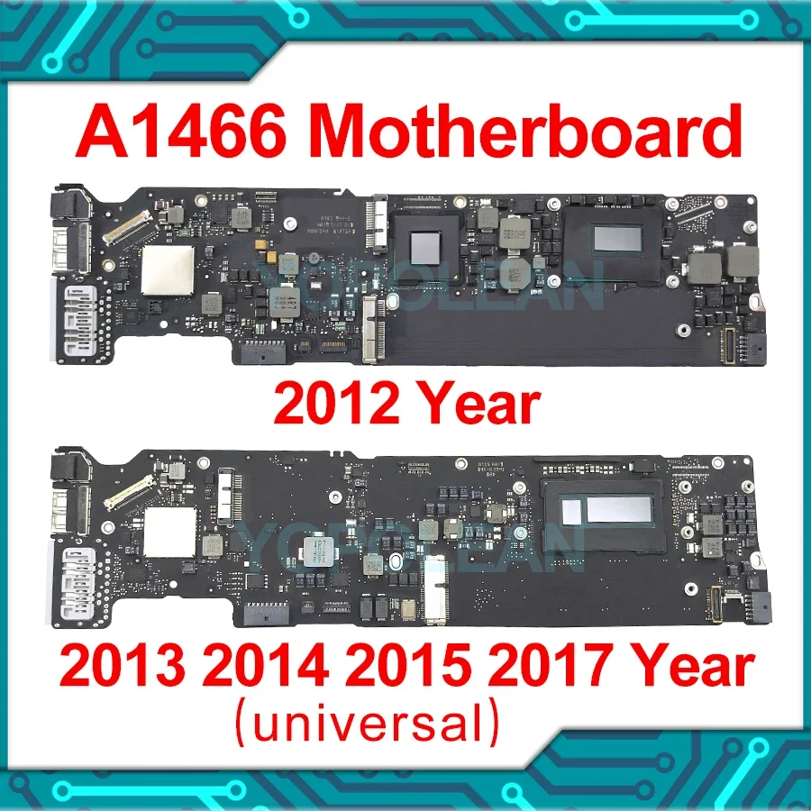 Original A1466 Logic Board i5 i7 4GB 8GB For Macbook Air 13" A1466 Motherboard 820-3437-B 820-00165-A 2012 2013 2014 2015 2017