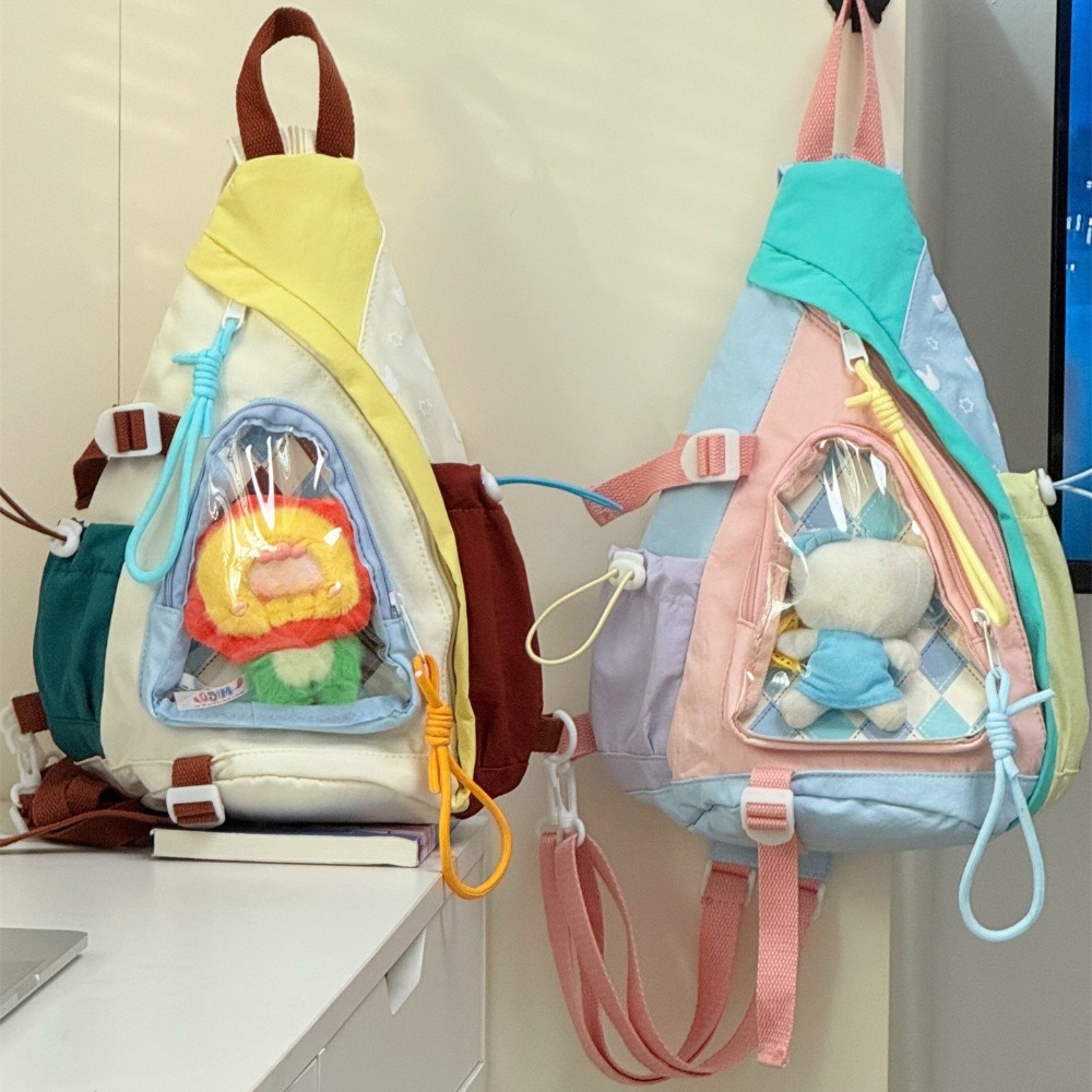 十代の女の子透明 Ita Sac ファム女性のためのトレンディなバッグ多機能クロスバディバッグかわいい Bolsos mujer Bolsas ボルサ