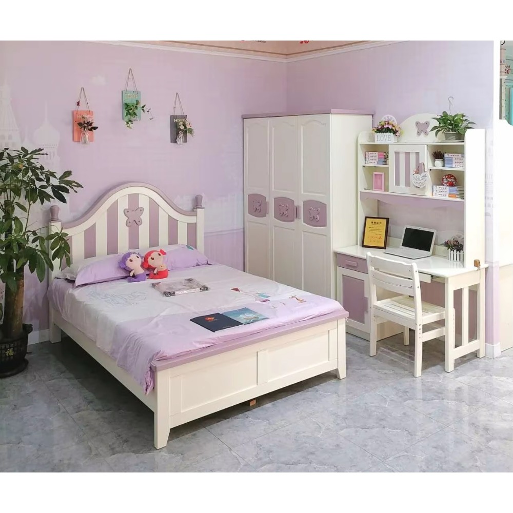 子供木製固体新着家具セットかわいいベッドダブル寝室セット木製子供二段ベッドカートンボックス現代モーデン