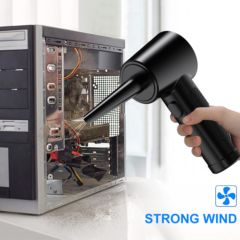 圧縮空気ダスター、51000 RPM ミニ電気コードレス送風機、コンピューターキーボード PC 用 USB 充電式クリーナー