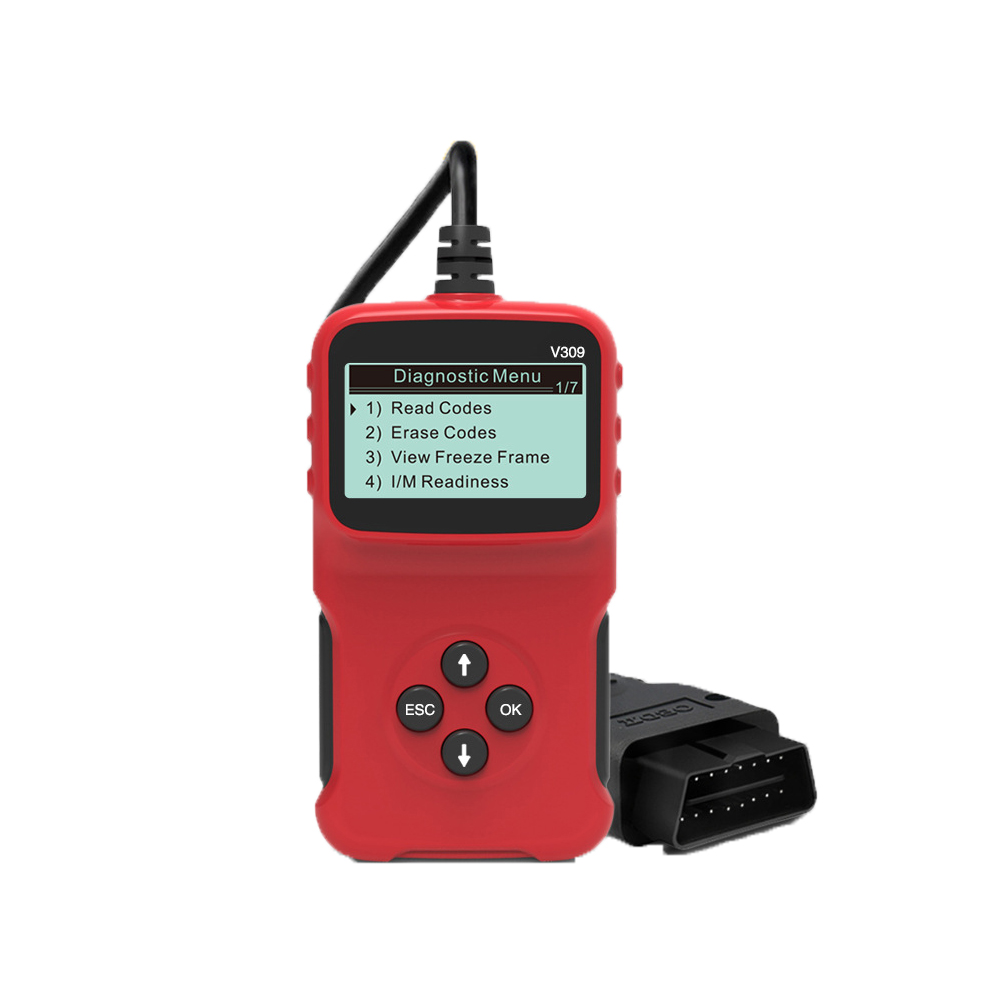 V309 Obd2 スキャナー自動車プロフェッショナルツールチェック車のエンジン故障警告灯コードリーダー診断ツール多言語