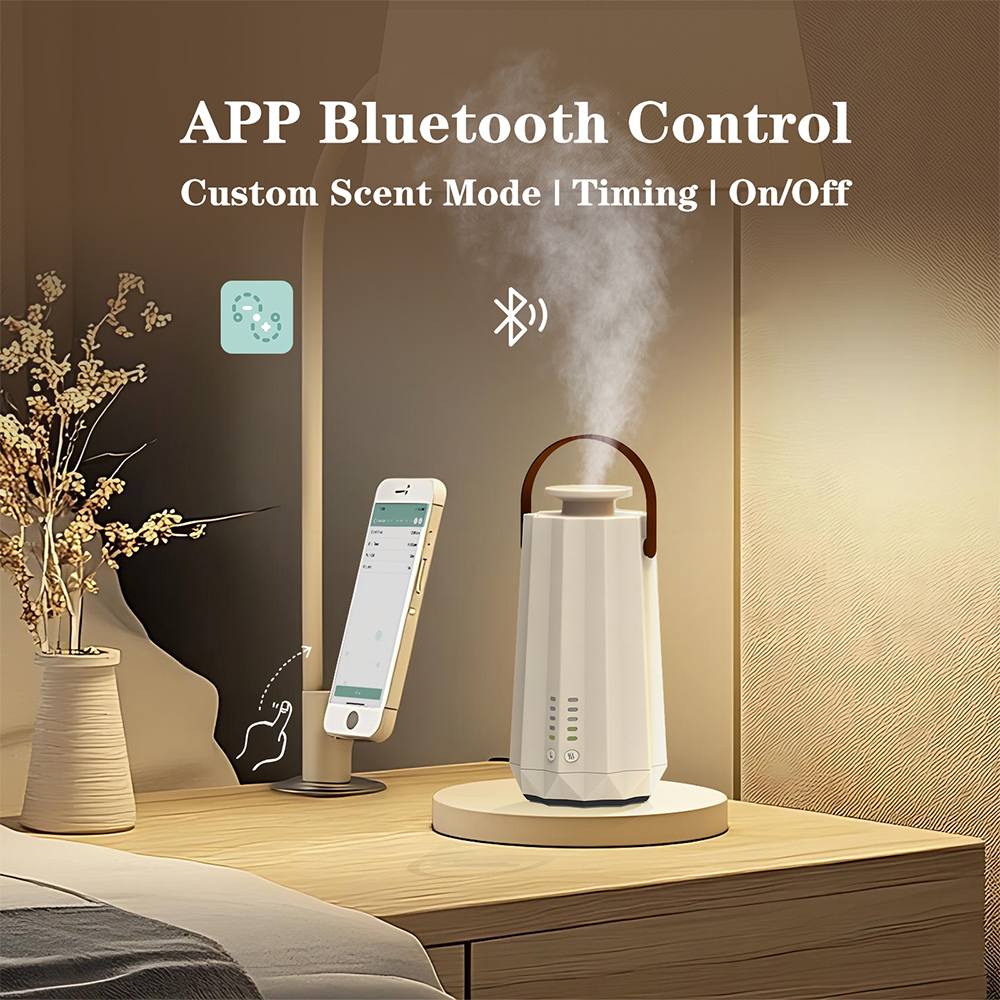 NAMSTE ポータブル バッテリー/タイプ C アロマ ディフューザー ホテル ホーム用 漏れ防止技術ナイトライト Bluetooth 水なしディフューザー