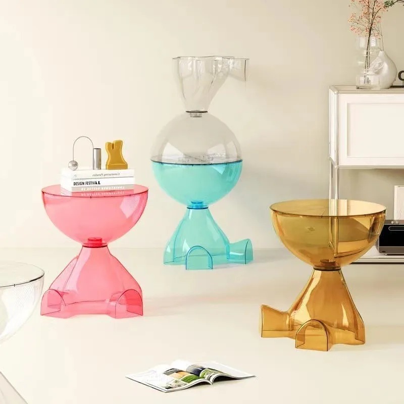 ソファサイドキャビネットサイドテーブルリビングルームプラスチックフラットヘッドコーヒーテーブルコーナーミニバルコニー寝室ベッドサイドテーブル