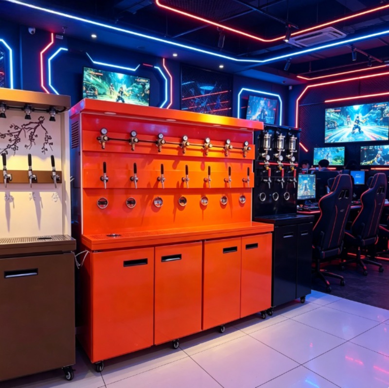 プレミアムドラフトビールマシン、統合冷却システム、圧力制御、ホームバー、レストラン、ビール愛好家向けのケゲレーター