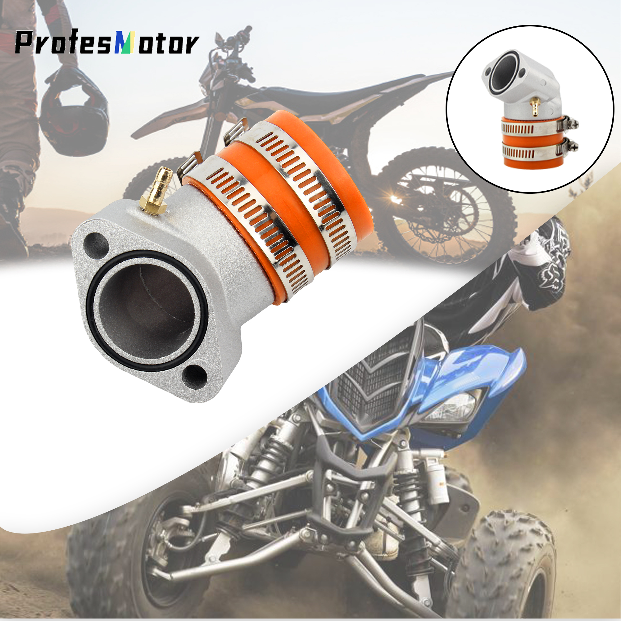 ATV スクーターインテークマニホールドパイプキャブレターインターフェース GY6 エンデューロ 125cc 150cc 4T エンジン炭水化物アダプタオートバイアクセサリー