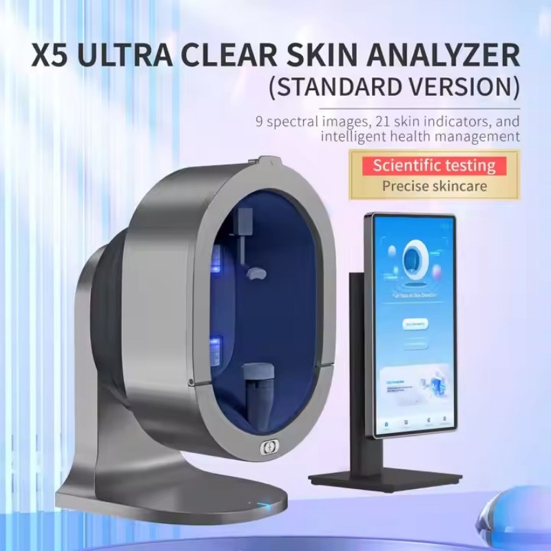 X5/X5 プロ Ai 3d 顔分析機 21.5 インチ Ai 肌診断ビューティーサロン顔の皮膚スキャナ頭皮の健康検出