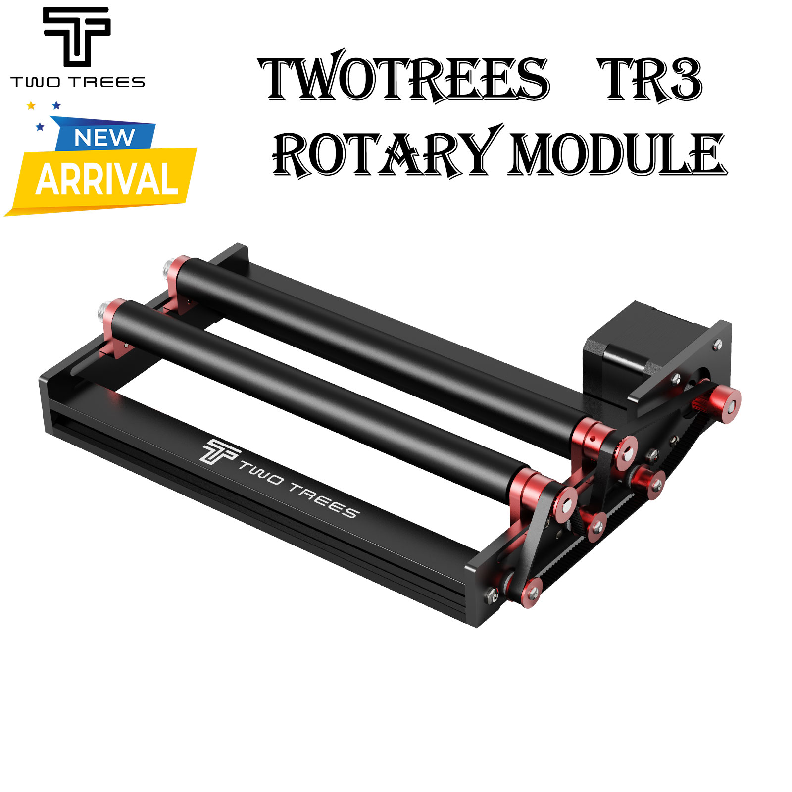 TWOTREES TR3 レーザーロータリーローラー 360 度回転 Y 軸ローラー彫刻 LightBurn LaserGRBL 市場のレーザー彫刻機の 95%