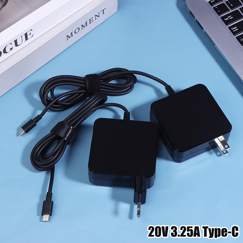 【Y】EU USプラグ 65W 20V 3.25A Type-C USB C 電話 PD ラップトッププラグ充電器電源 AC アダプター さまざまなブランドのラップトップ用