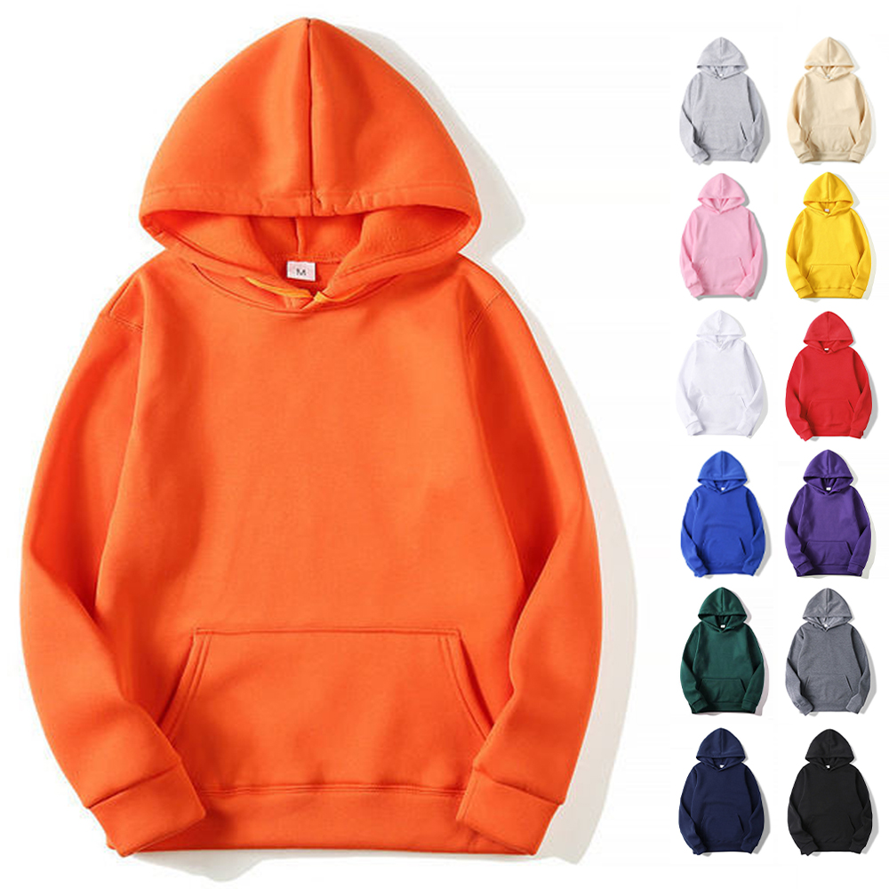 無地昇華フリースパーカーバルク卸売プルオーバー男性フード付きトレーナー安い固体パーカー男 Sudaderas パラ Hombre