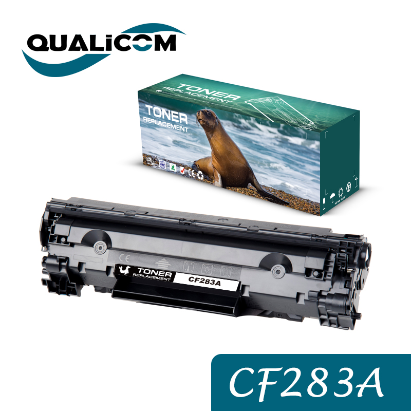 Qualicom CF283A 83A 互換トナーカートリッジ HP LaserJet Pro MFP M125 M125nw M125rnw M127fn M127fw M127fp M201n M225dn 用