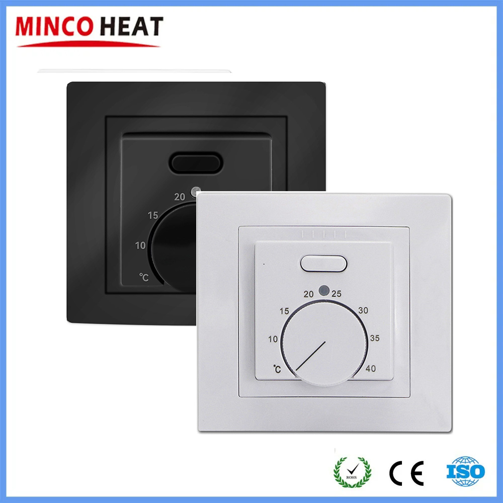 MINCO HEAT Electric MK05 ルームサーモスタット 220V 16A 床暖房システム用温度コントローラー