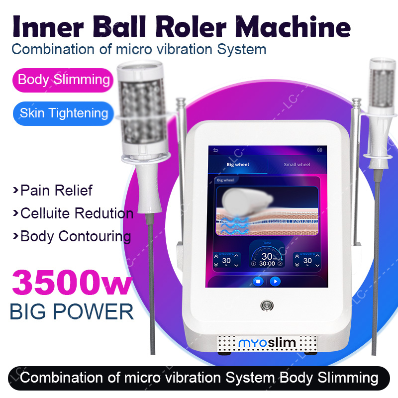プロフェッショナル EMS インナーボールローラー痩身マッサージ機 360 回転セルライト削減ボディ彫刻スキンリフティング